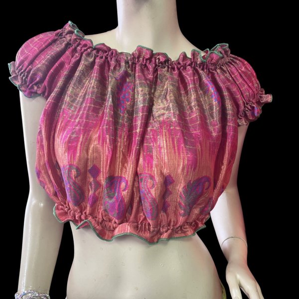 画像1: プリントパフスリーブチョリVVVVIIII (1)