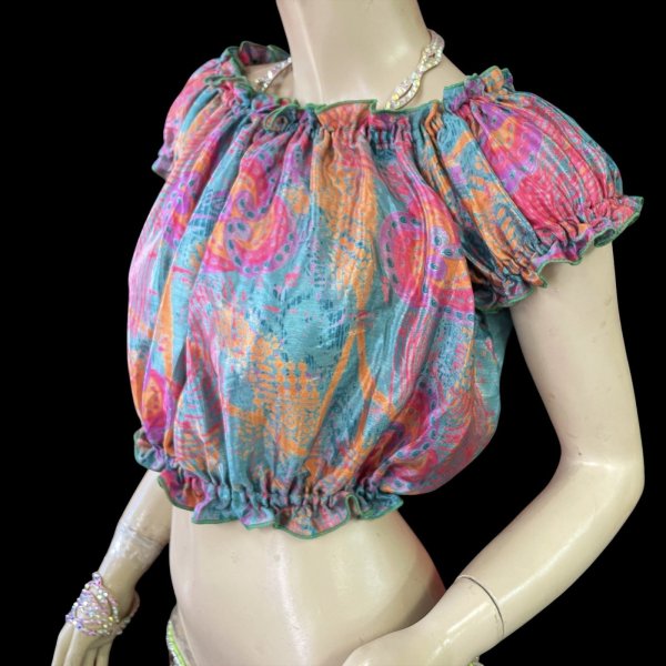 画像3: プリントパフスリーブチョリVVVVVIIII (3)