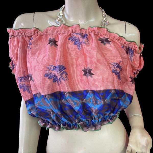 画像2: プリントパフスリーブチョリVVVIII (2)