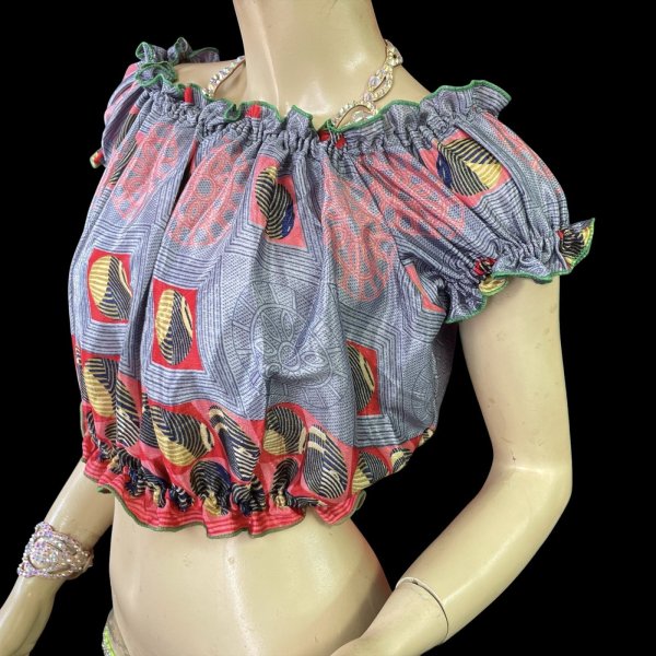 画像3: プリントパフスリーブチョリVVVVV (3)