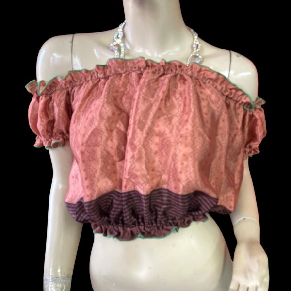 画像2: プリントパフスリーブチョリVVVV (2)