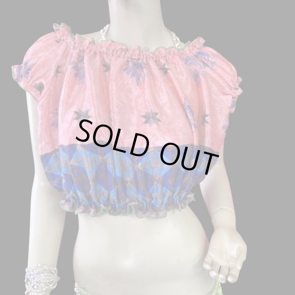 画像1: プリントパフスリーブチョリVVVIII (1)