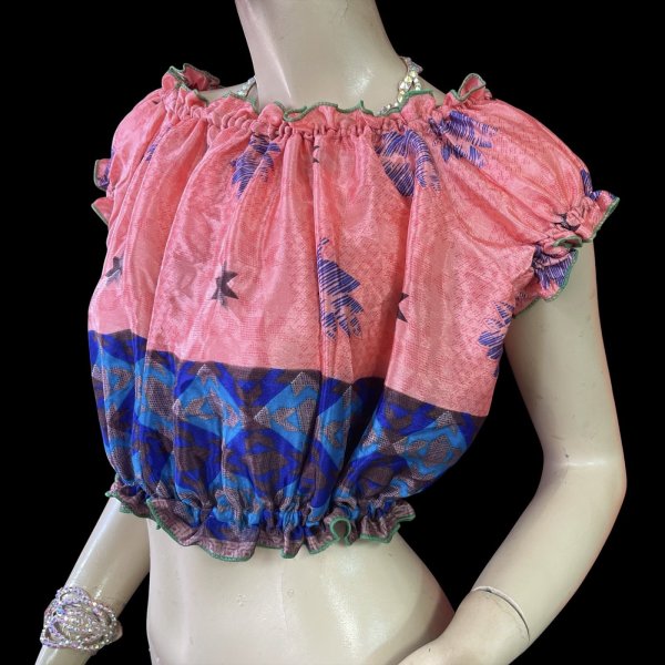 画像3: プリントパフスリーブチョリVVVIII (3)