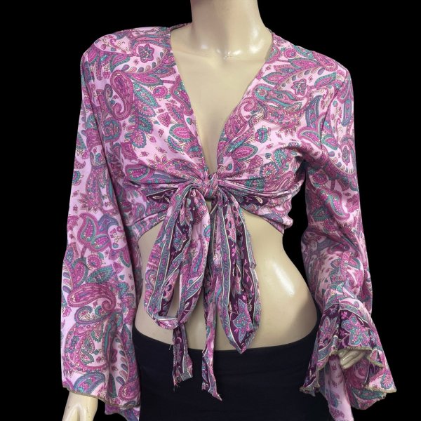 画像1: プリントバタフライスリップチョリ VVVVVVIIII (1)