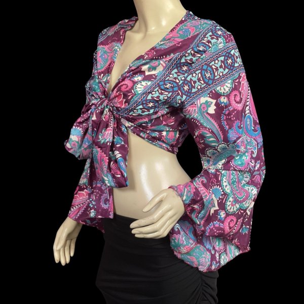 画像2: プリントバタフライスリップチョリ VVVVVVVII (2)