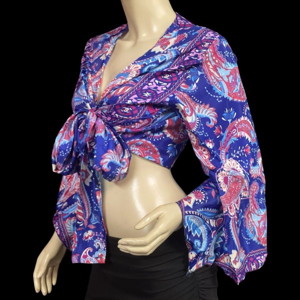 画像2: プリントバタフライスリップチョリ VVVVVVV (2)