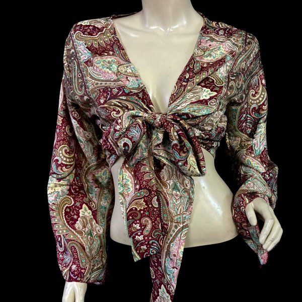 画像1: プリントバタフライスリップチョリ VVVVVVVIII (1)