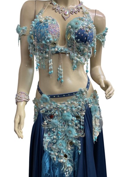 画像3: エジプトAmrオリエンタルコスチューム☆Lacy Madonna blue☆ (3)