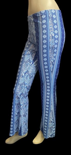 画像2: プリントストレッチパンツ☆blue☆ (2)