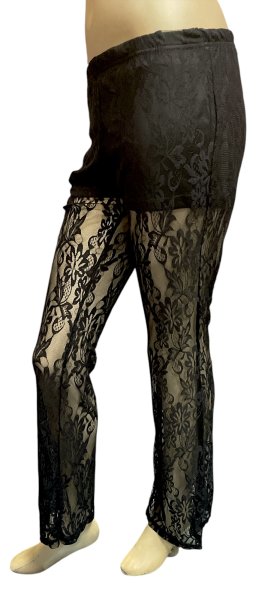 画像4: レースストレッチパンツ☆black ☆ (4)
