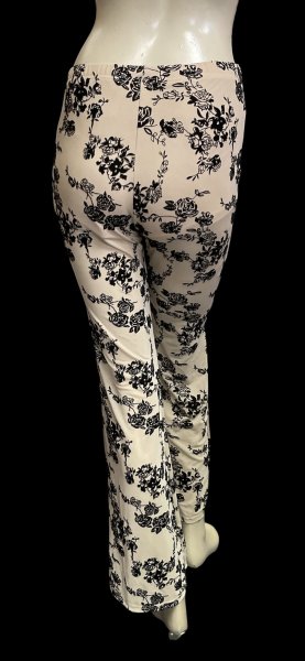 画像4: レースストレッチパンツ☆apricot black flowe☆ (4)
