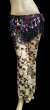 画像1: レースストレッチパンツ☆apricot black flowe☆ (1)