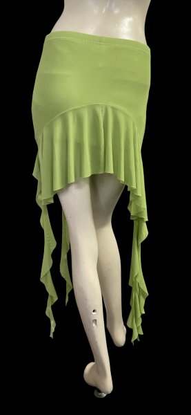 画像3: ストレッチフリルショートスカート☆lime green ☆ (3)