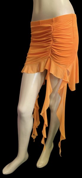 画像2: ストレッチフリルショートスカート☆Orange☆ (2)