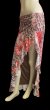 画像2: ストレッチフリルスリットスカート☆leopard red  flower☆ (2)