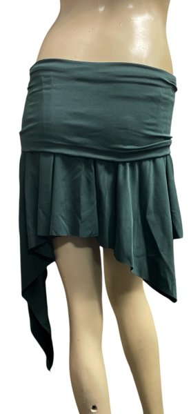 画像3: レースストレッチショートスカート☆dark green ☆ (3)