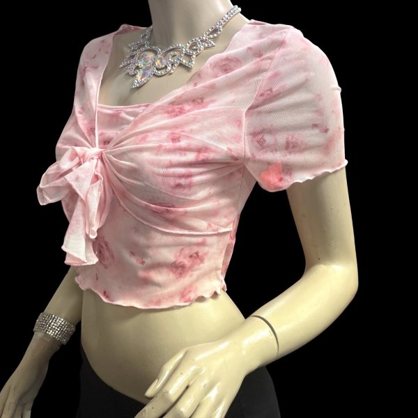 画像2: メッシュチョリ☆ Tie-dye baby pink ☆ (2)