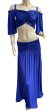 画像1: スパンコールストレッチチョリ＆スカートセット☆royal blue ☆ (1)