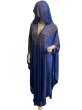 画像3: フーデットキラキラパールカバードレス☆Royal blue gold rhinestone ☆ (3)