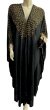 画像1: フーデットキラキラパールカバードレス☆ Black gold rhinestone ☆ (1)